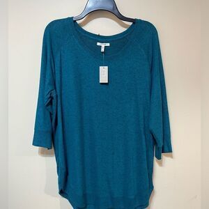 Maurices Woman’s Aqua Blue Top Size XL NWT